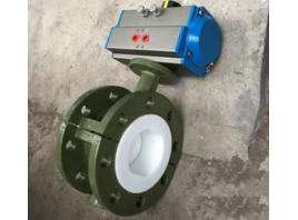 D641F46 氣動(dòng)法蘭襯氟蝶閥